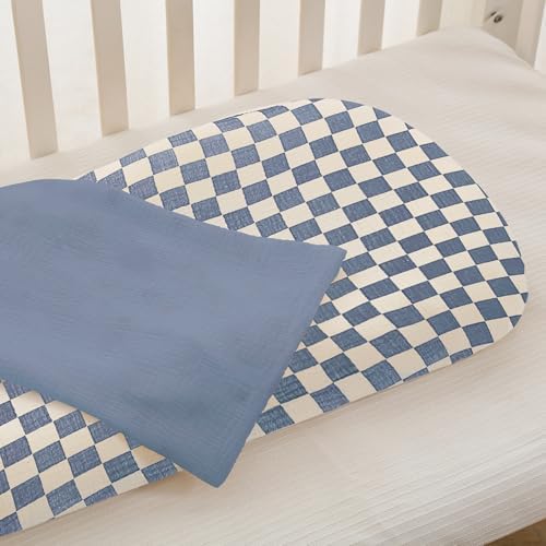 guruixu Muslin Baby Lounger Cover 2 Pack, 100% Cotton Infant Lounger Cover - Image 4