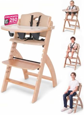 Abiie Beyond Junior Convertible Wooden High Chair by Abiie