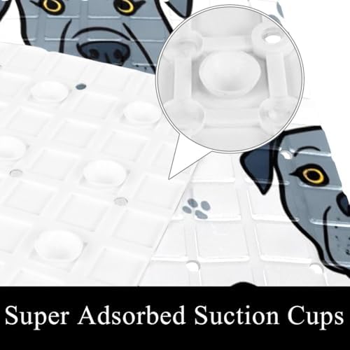 Shower Mat Non Slip, Dogs Head Paw Anti Slip Bath Mat - Image 3