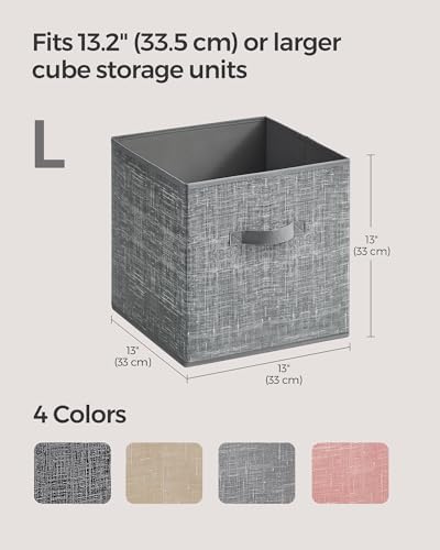 SONGMICS Storage Cubes, 13-Inch Foldable Closet Organizers - Image 4