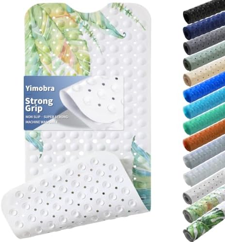 Yimobra Non Slip Bath Mat for Tub 40x16, Extra Long Bath Tub Mat by Yimobra