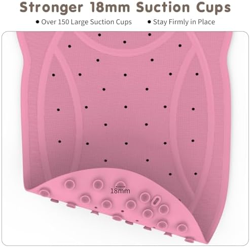 Bathtub Mat Non Slip for Kids Baby Toddler, Natural Rubber Dual Anti-Slip - Image 5