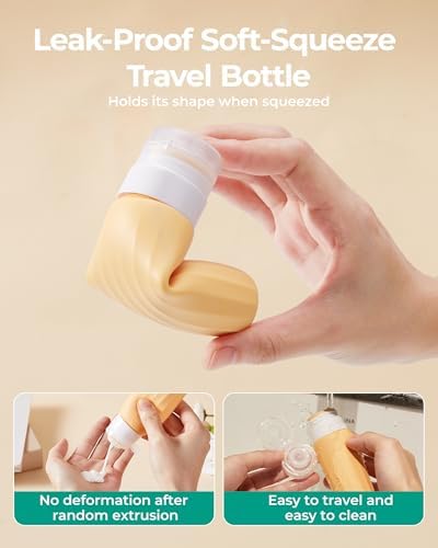 BAGSMART 18 Pack TSA Approved Travel Bottles - Image 5