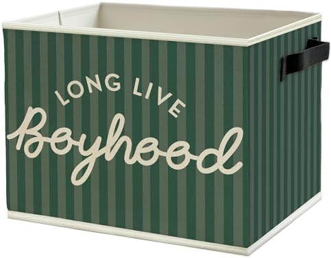 Long Live Boyhood Boys Storage Bins Box by Unknown