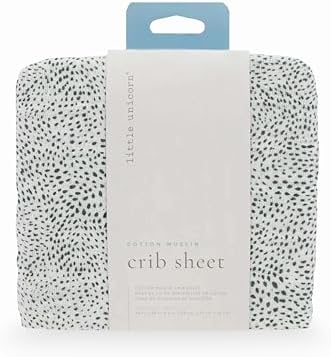 Little Unicorn Premium Crib Sheet | Breathable & Super-Soft Muslin Fabric - Image 3