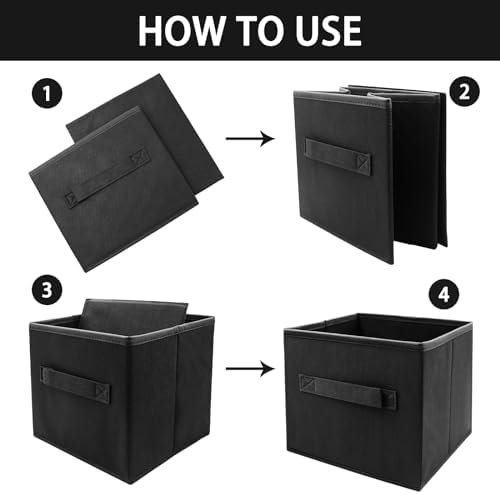 EBIGIC storage bins collapsible storage bins，cube storage organizer （Pack of 3） - Image 4
