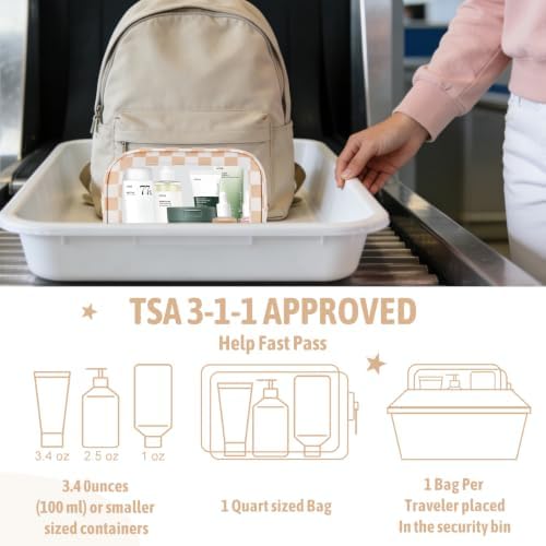YOPCDJ 5PCS Diaper Bag Organizer Pouch Set, TSA Approved Toiletry Bag，Clear - Image 6