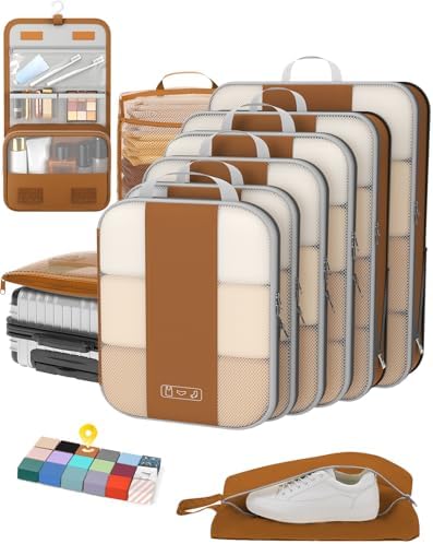 OlarHike 10 Set Compression Packing Cubes by OlarHike