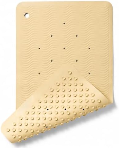 HEVEA Natural Rubber Wave Bath Mat – Long 28 × 16 in by HEVEA