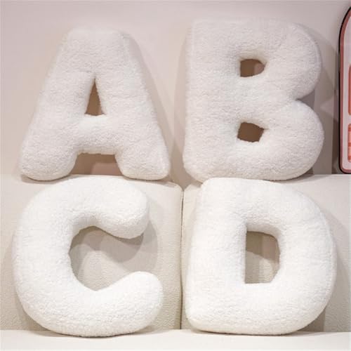 Letter Plush Pillow, Hugging Throw Pillows, Decorative Initial Shaped Pillows - Image 2