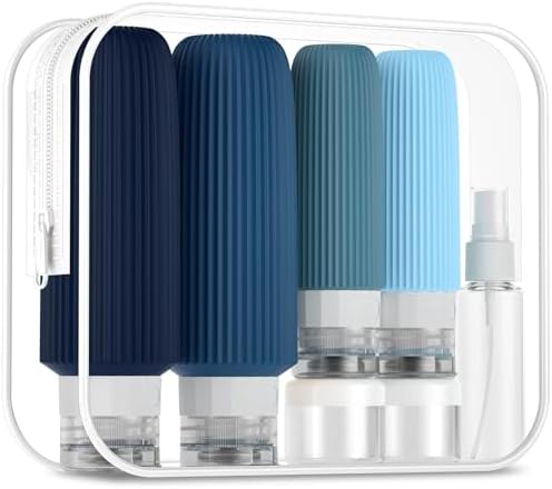 Mrsdry 16 Pack Travel Bottles for Toiletries, Large 6oz Silicone Travel by Mrsdry