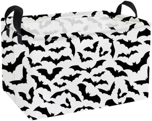 Essme Rectangular Bat Baskets, Halloween Storage Box, Cute Basket by ESSME