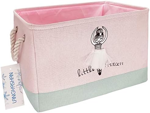 Rectangular Thick Pink Storage Bin Household by LANGYASHAN