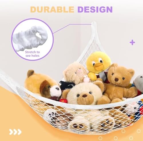 Lazebox Stuffed Animal Net Hammock - Image 4