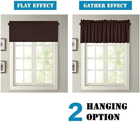 H.VERSAILTEX Blackout Valances for Windows, Kitchen Valance Curtains for Living - Image 6