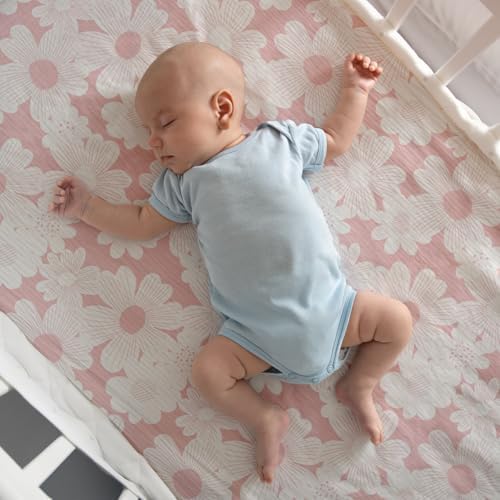 Gllquen Baby Muslin Cotton Pack and Play Sheets 3 Pack - Image 2