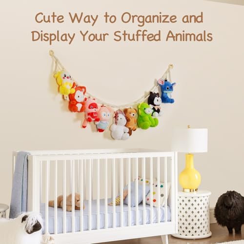 2 Pack Stuffed Animal Storage Chain Boho Room Decor, Hanging Stuffed Animal - Image 5