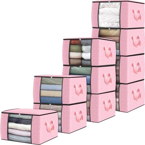 Fab totes 10 Pack Storage Bags for Clothes Blanket Storage Bins by Fabtotes