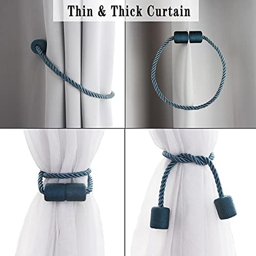 2 Pack Strong Magnetic Curtain Tiebacks Outdoor Elegant Decorative Tie Backs - Image 5