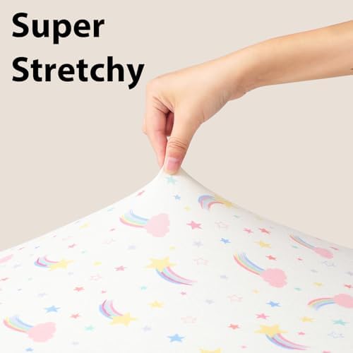 Baby Bassinet Sheets, 3 Pack Fitted Bassinet Mattress Sheets, Compatible - Image 4