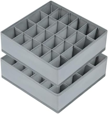 joyoldelf Sock Drawer Organizer Divider 2 Packs Underwear Organizer, 24 Cell by APPRECIATELIFERELAXYOURSOUL