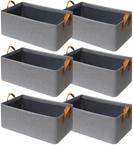 SNWDN 6 Pack Closet Cloth Storage Bins by Unknown