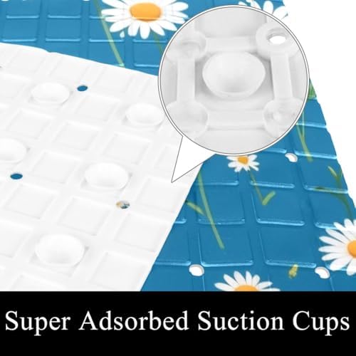 Non Slip Bathtub and Shower Mat 26.8x15.1 inch, Bath Mat - Image 3