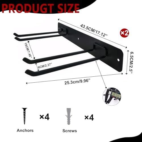 2Pack Folding Chair Storage Rack, Chair Hangers - Image 2