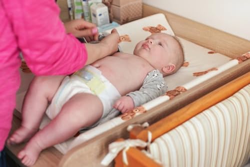 Fitted Baby Neutral Changing Pad Covers Bear and Buffalo Check Plaid Breathable - Image 2