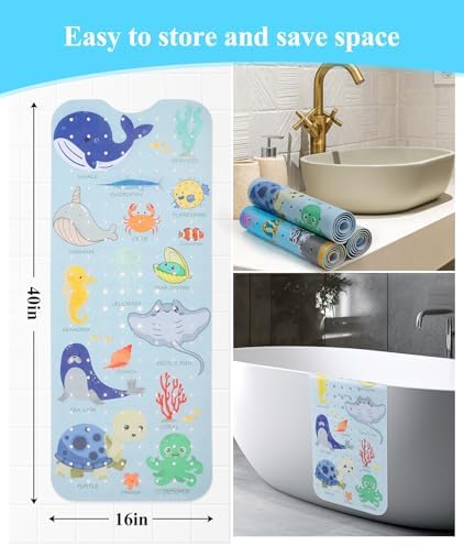 Secopad Bathtub Mat Non Slip, Cute Tub Mat - Image 4