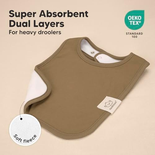 KeaBabies 8-Pack Organic Baby Bibs - Image 4