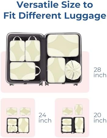 Bagsmart Compression Packing Cubes, Travel Bag Cruise Ship Essentials - Image 3