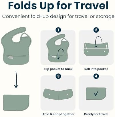 Tiny Twinkle Mess-Proof Baby Bibs - Image 5