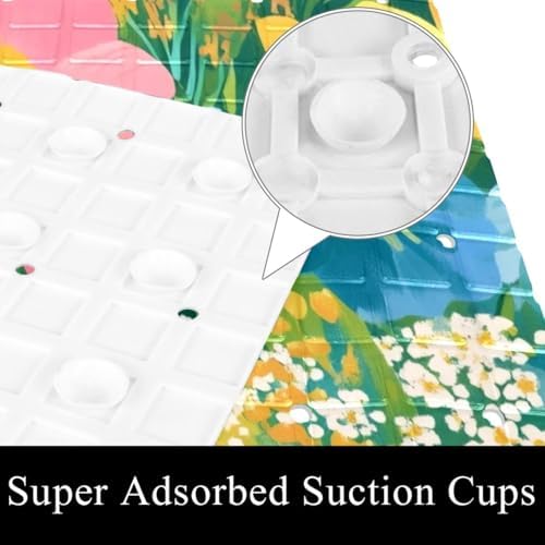Non Slip Bathtub and Shower Mat 26.8x15.1 inch, Bath Mat - Image 3