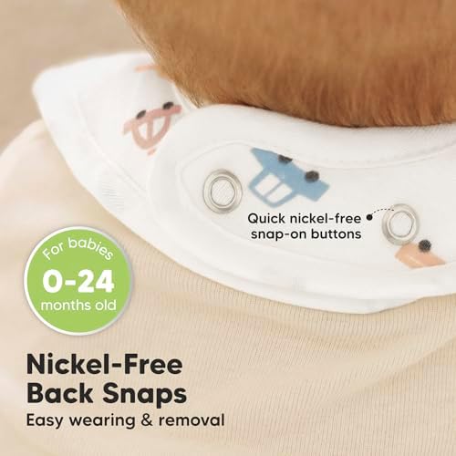 KeaBabies 8-Pack Organic Baby Bibs - Image 6