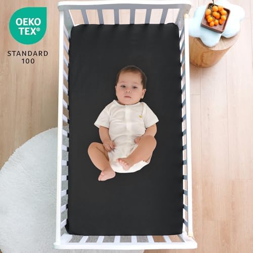 david's kids Waterproof Crib Sheets Fitted 2 Pack, Ultra Soft Breathable Crib - Image 4
