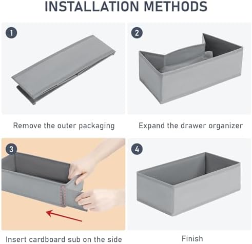 DIMJ Drawer Organizer Clothes - Image 2