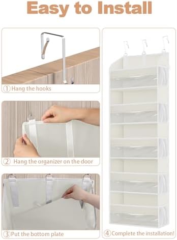 TAHAVICE 2 Pack Over the Door Storage Organizer - Image 7