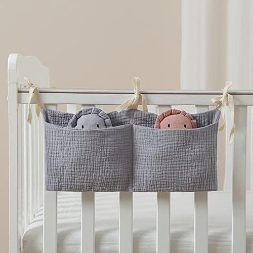 Bedside Organizer Bag Crib Hanging Bags Multipurpose Headboard Diaper Bag - Image 4