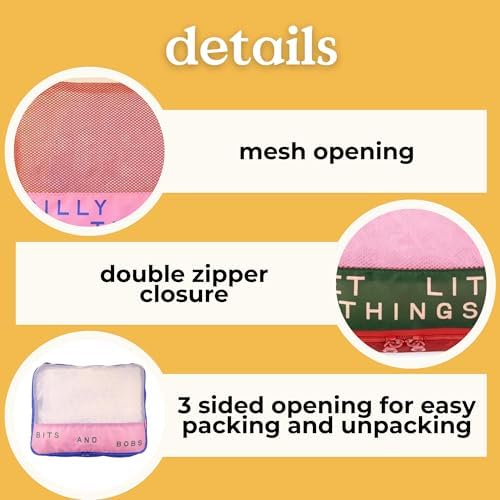 ban.do Packing Cube Set of 4, Bits and Bobs - Image 3
