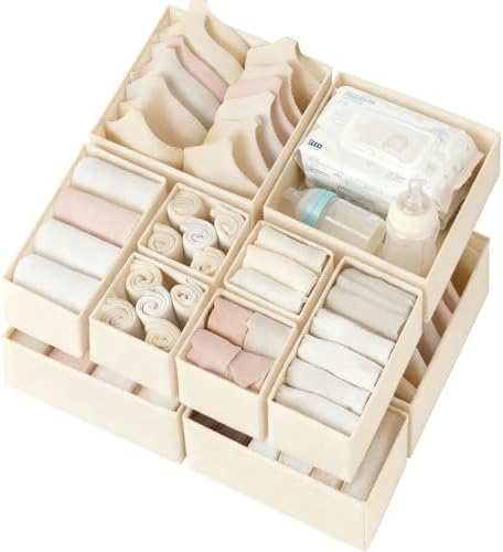 Criusia Drawer Organizer Clothes 12 Pack, Dresser Organizer by Criusia