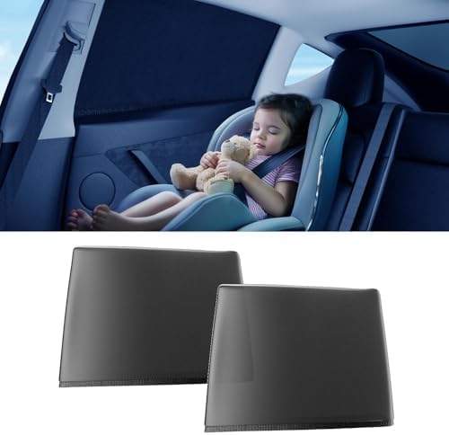 DMJN Car Window Shades for Baby, 100% UV & Sun Block Car Side Windows Covers by DMJN