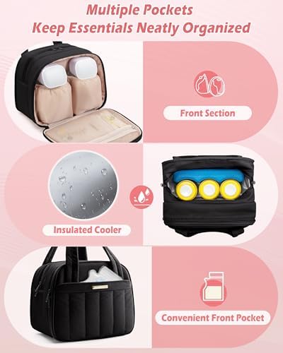 Marscamd Quilted Wearable Breast Pump Bag - Image 3