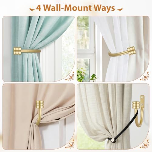 TONIAL Curtain Holdbacks, Calssic Cap Finials - Image 4