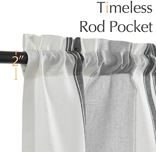 jinchan Linen Pencil Stripe Valances - Image 7