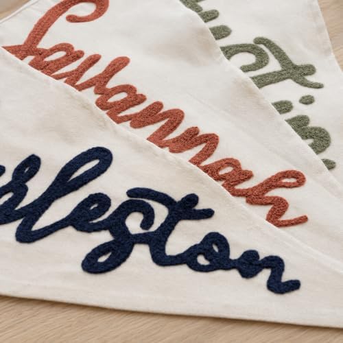 Custom City Name Canvas Pennant Flag, Embroidered City Name Banner Decor - Image 2