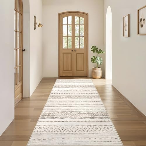 Nakagishi Runner Rug Kitchen Washable Rugs: 3x8 Non-Slip Boho Soft Modern Stain - Image 4