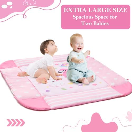 Baby Gym Play Mat, 8-in-1 Tummy Time Mat - Image 5