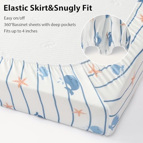 Bassinet Sheets Boy 33”x20” Compatible - Image 5