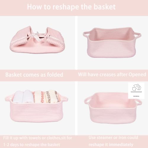 XUANGUO Medium Woven Cotton Rope Storage Basket - Image 7